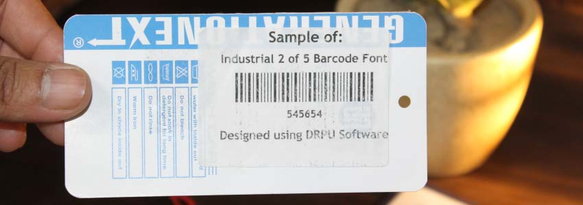 International Usage of Industrial 2 of 5 Barcode