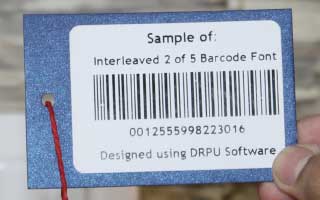 Interleaved 2 of 5 Barcode Sample