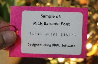 MICR Barcode Font