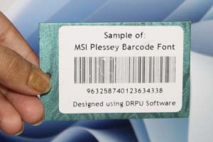 MSI Plessey Barcode Structure