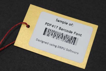 PDF417 Label Barcode