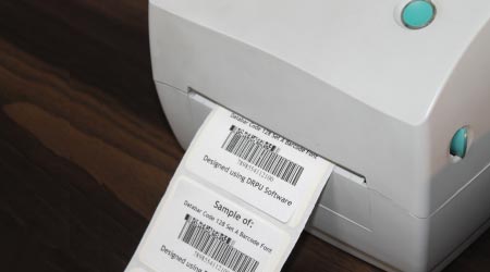 Printing Databar Code 128 Set A Barcode