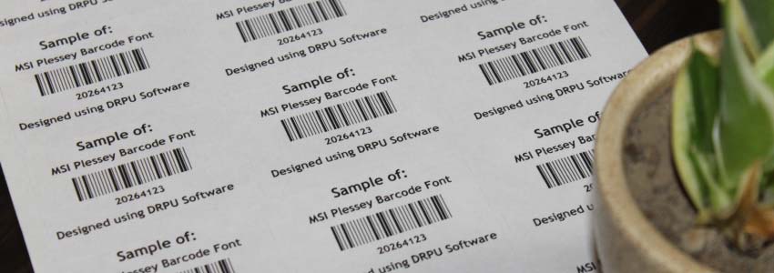 Print a MSI Plessey Barcode