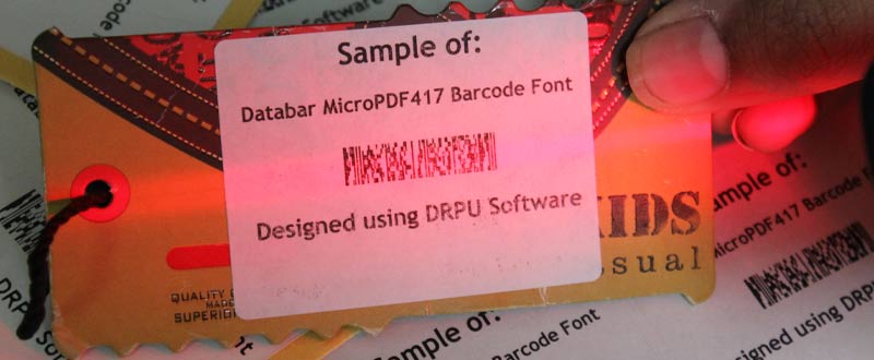 Reading of Databar MicroPDF417 Barcode