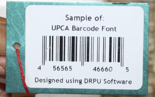 UPCA Barcode Font