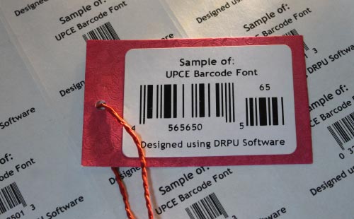 UPCE Barcode Font