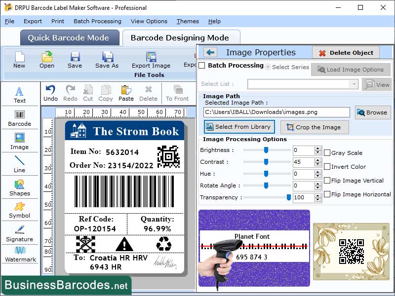 Application for Planet Barcode Designing Windows 11 download