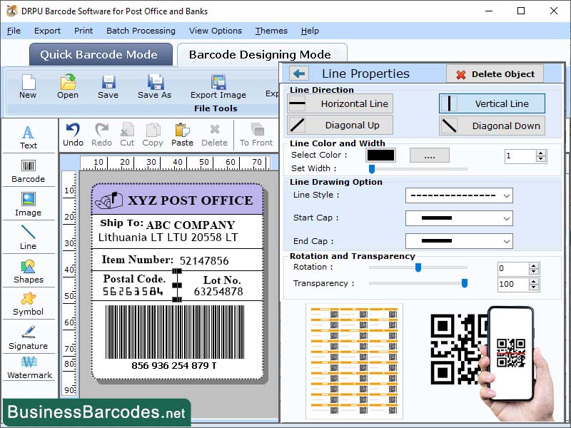 Screenshot of Banking Industry Label Maker 7.8.7.5