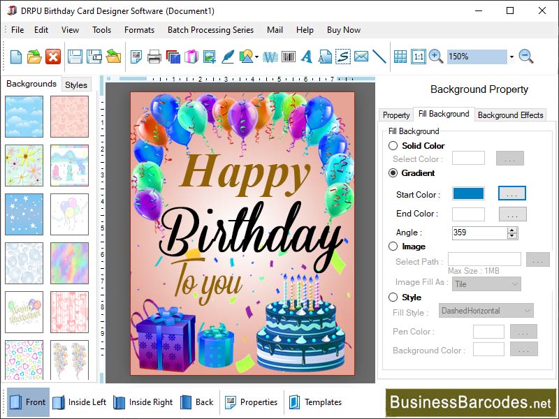Software for Birthday Card screenshot Software for Birthday Card screenshot