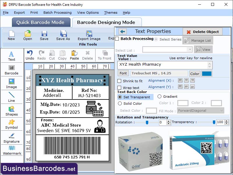 Windows 10 Barcode for Healthcare Industry full
