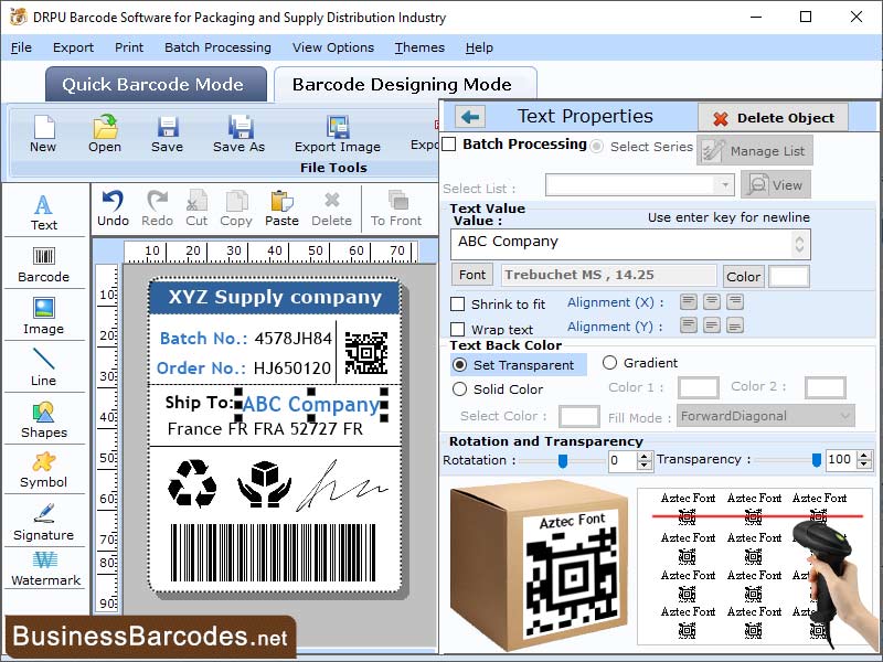 Screenshot of Barcode Scanning Systems for Packaging 15.32