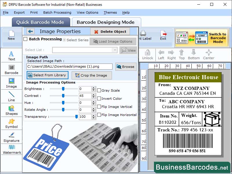 Code 128 SET C Barcode Windows 11 download