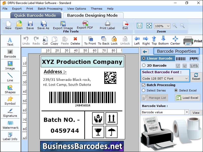 Barcode Label Font Design Application Windows 11 download