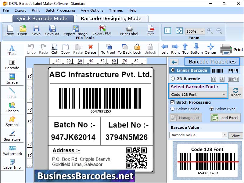 Code 128 Barcode Generator Software Windows 11 download