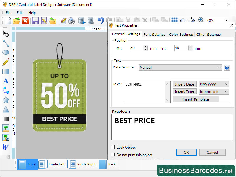 Label Designing Template Windows 11 download