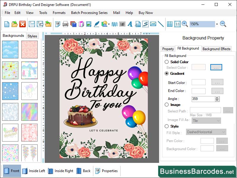 Digital Birthday Card Printing Software software