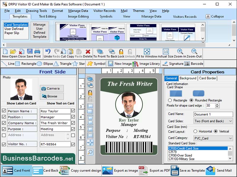 Options in Student ID Card Application, Professional Student ID Badges, ID Card Designer Software, Creative ID Badges, Automated Student ID Card Application, Student Customizable ID Badges, Editable ID Card Templates, Student ID Card With QR Code