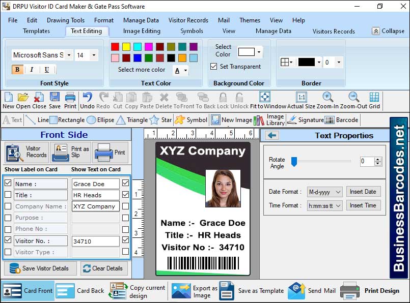 Screenshot of Install Gate Pass Maker Software