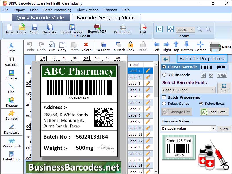 Encode Patient Privacy Barcode Windows 11 download