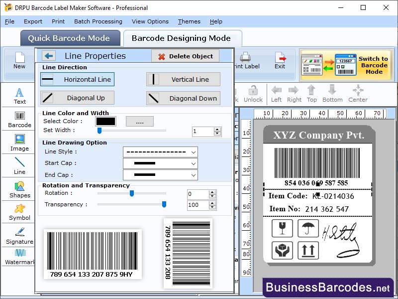 Windows 10 Barcode Label Maker Application full