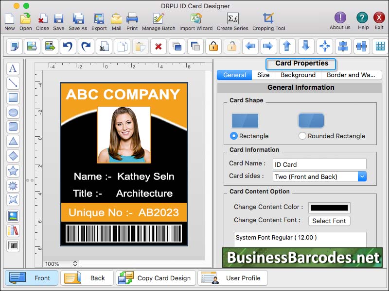 Screenshot of Download Card Maker Software