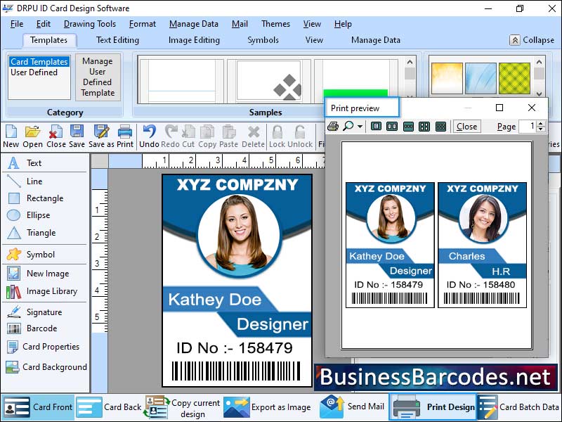 Screenshot of Identity Badge Logo Maker