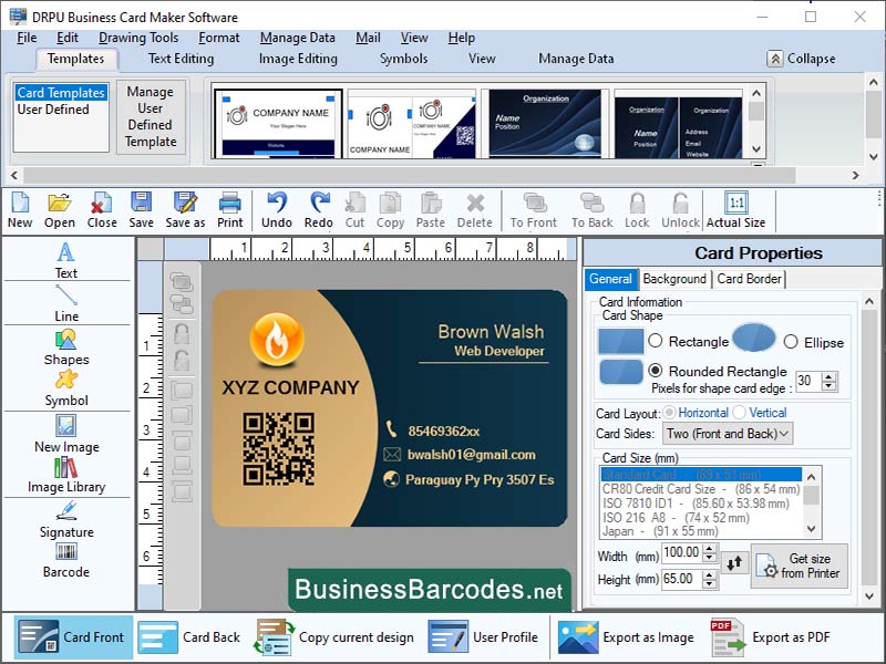 Organization Card Printing Software software