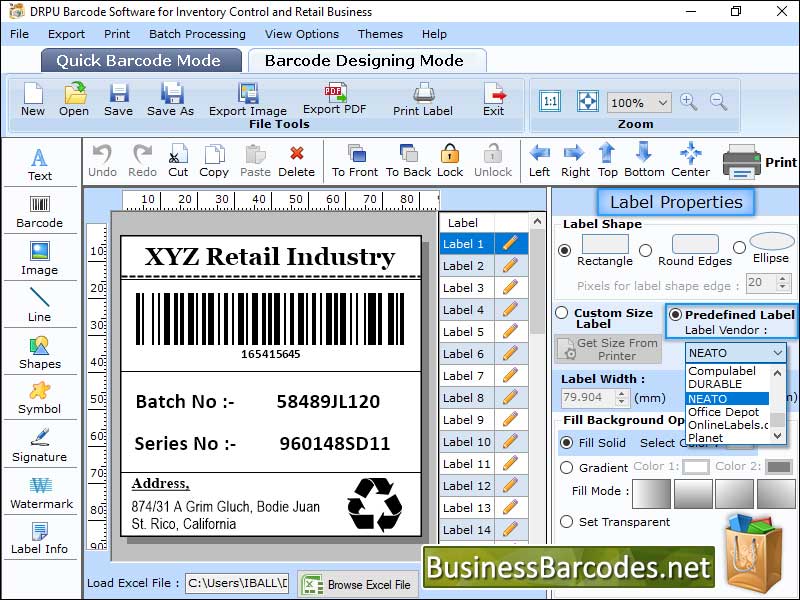Online Barcode Tool for Retail Industry Windows 11 download