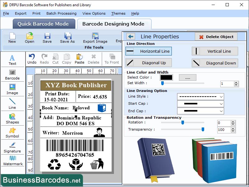 Screenshot of 1d and 2d Barcode Maker 6.7.9.9