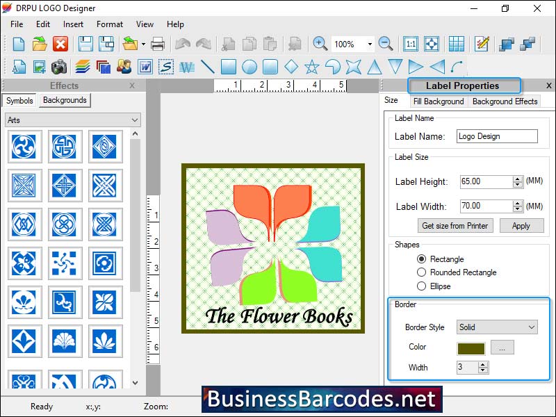 Screenshot of Create and Print for Logo Design