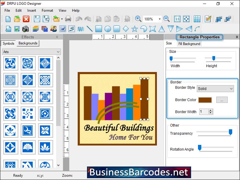 Screenshot of Creating Logo Brand Design Tool
