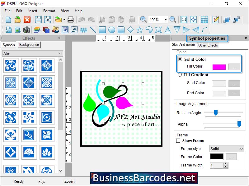 Screenshot of Company Logo Design App