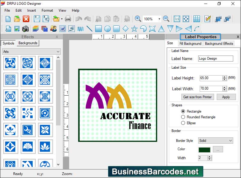 Screenshot of Professional Logo Designing Software 8.7.1.7