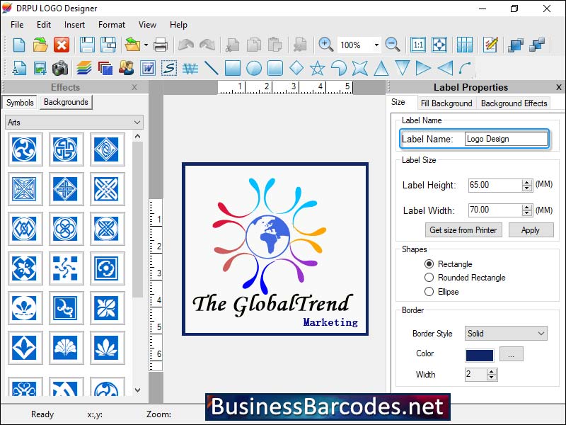 Screenshot of Branding Logo Design Software