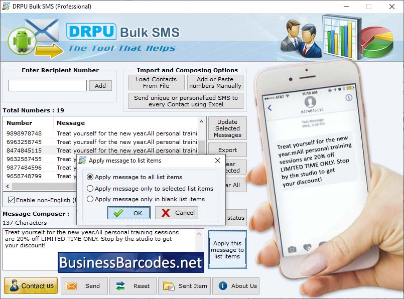 Modern Bulk SMS Senders Windows 11 download