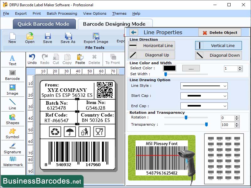 Download MSI Plessey Barcode Software Windows 11 download