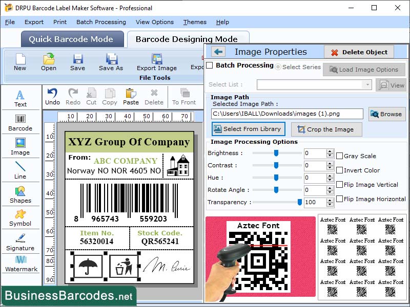 Aztec Barcode Generator Software 15.17 full