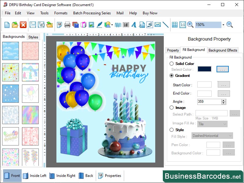 Windows 10 Design and Print Birthday Card Tool full