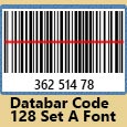 Data Bar Code 128 Set A Barcode Scanner screenshot