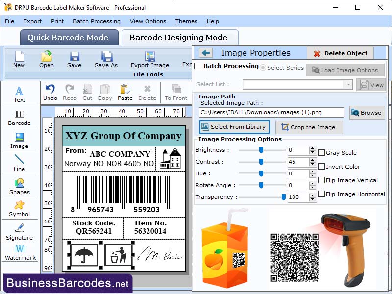Barcode Designing Software software