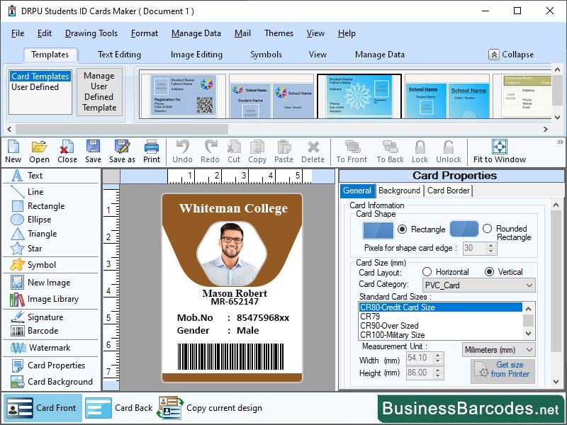 Printing Student Id Card Generator Windows 11 download
