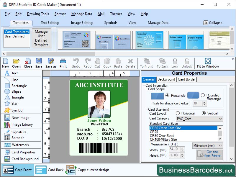 Student ID Badges Software Windows 11 download