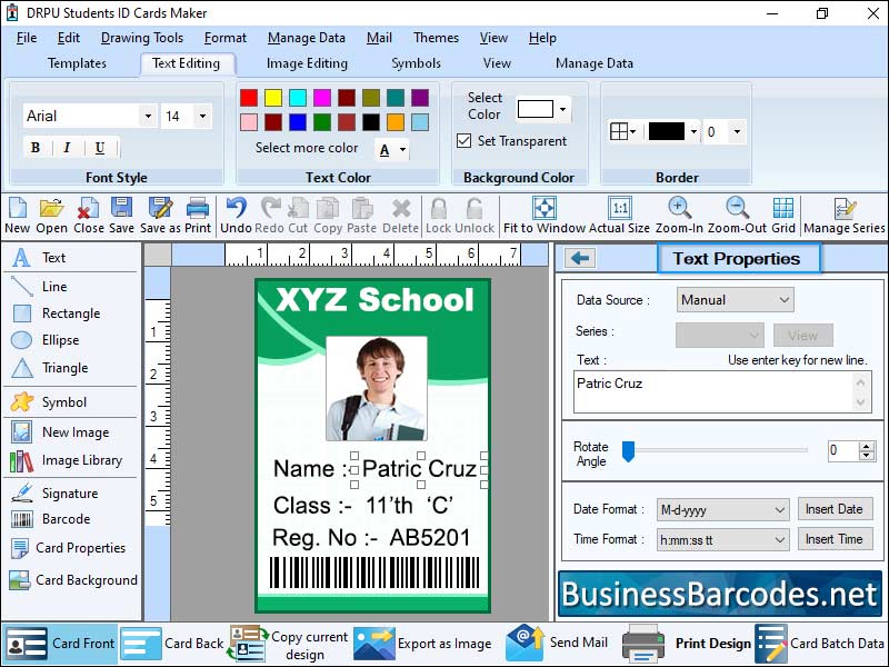 Windows 10 Software for Student Entry Card full