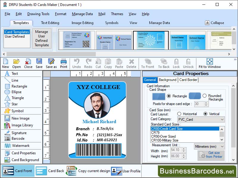 Student ID Label Maker Tool Windows 11 download