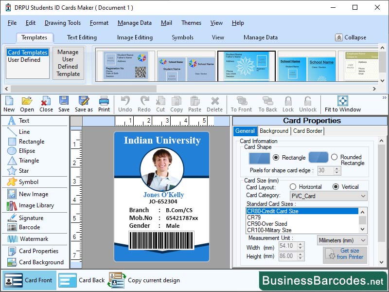 Student Id Card Designing Tool, Student Id Card Creation, Print Multiple Identification Card, Validating Id Card Software, Install Student Id Card Maker Tool, Duplex Printing Id Card Software, Authentic Id Card Designing Software, ID Card Maker