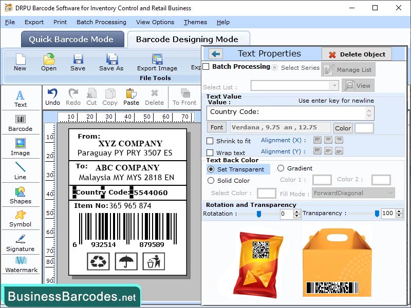Packaging Barcode Maker Program Windows 11 download