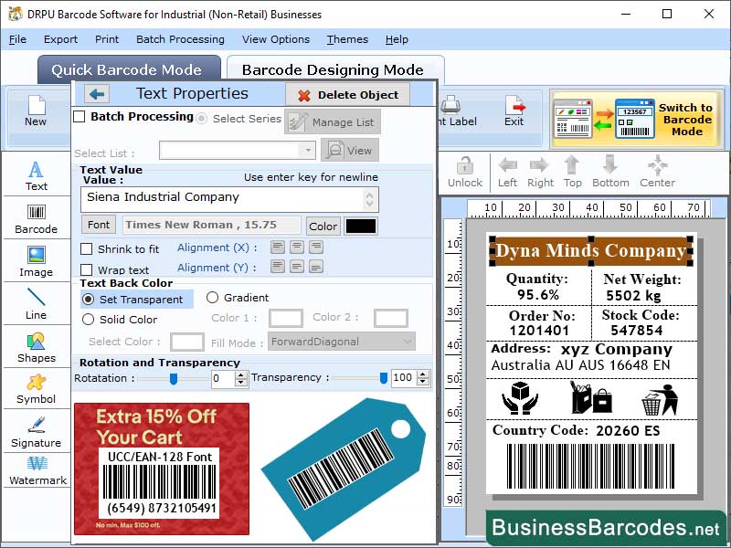 UCC 128 Code Generator Software, EAN 128 Barcodes Application, UCC/EAN-128 Barcode Maker Software, Barcode Maker for UCC/EAN-128 Barcode, Code128 Barcodes Generate Software, UCC/EAN-128 Barcode for Industries, Serial number Tracking Application