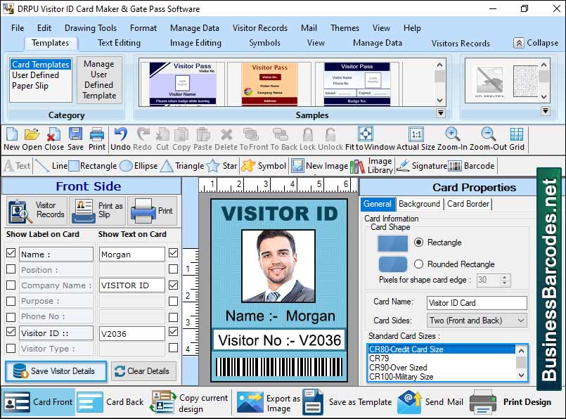 Professional Visitor Id Card Software Windows 11 download