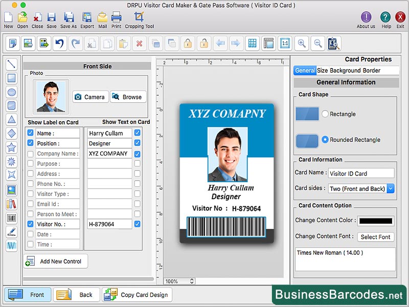 Mac Visitor ID Card Maker Software 7.9.8.1 full