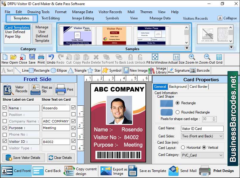Screenshot of Business Visitor Management Software